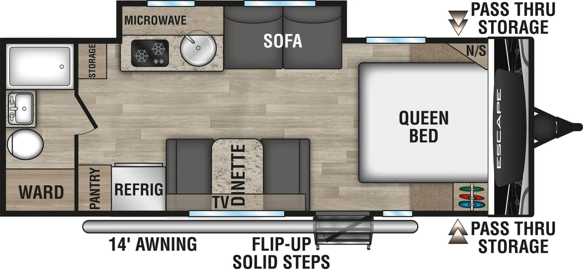 K-Z Escape E211RB floor plan