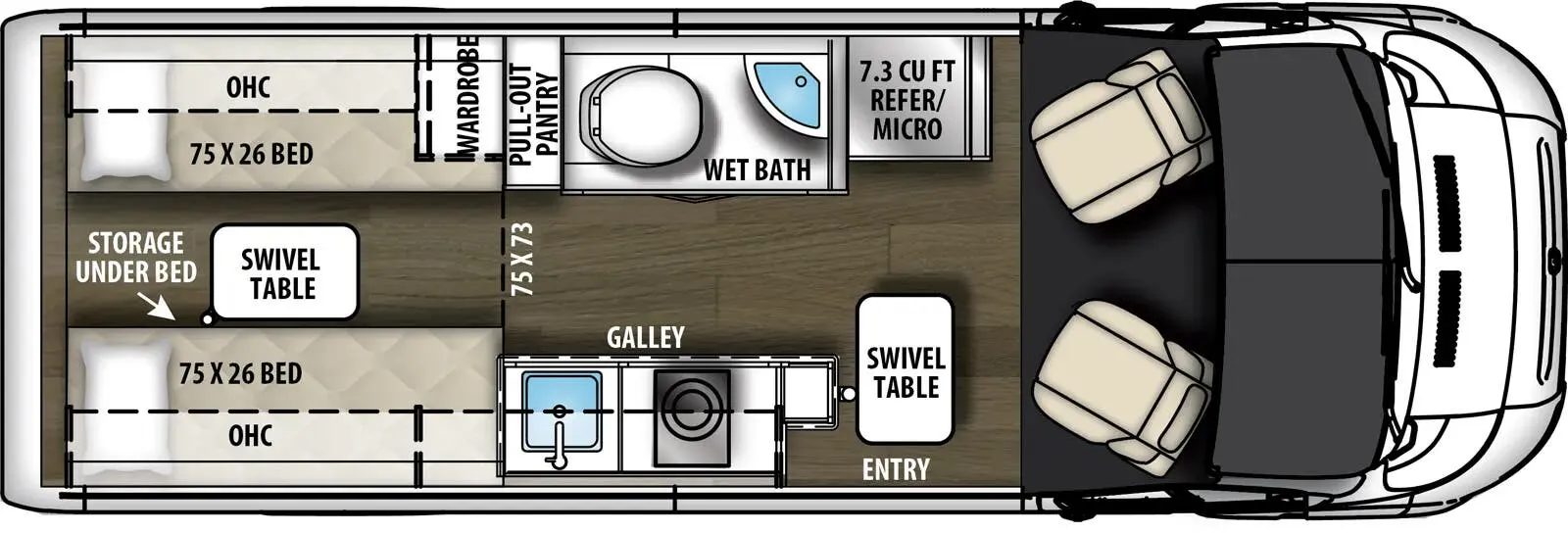 Coachmen Nova 20D floor plan