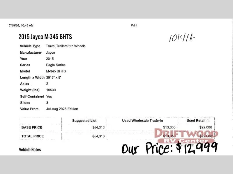 2015 Jayco Eagle 345BHTS - Photo 3