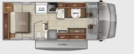 Jayco Redhawk SE 27N floor plan