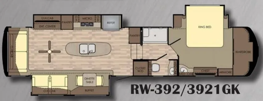 CrossRoads Redwood 3921GK floor plan