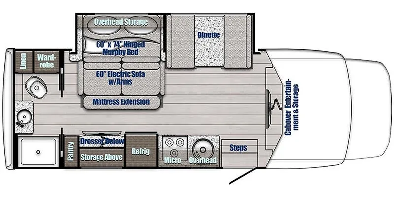 2026 Gulf Stream BT Cruiser 5260 - Floor plan