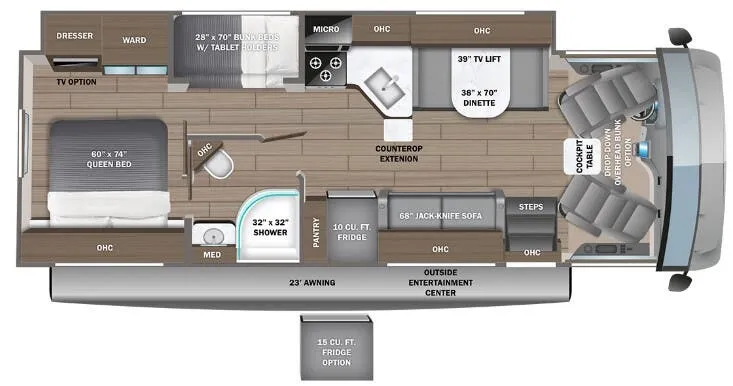 Entegra Coach Vision 29F floor plan