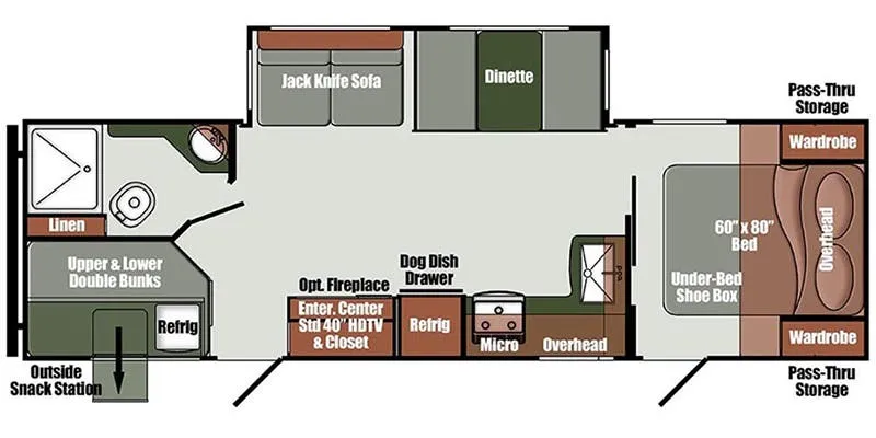 Gulf Stream Envision 282BH floor plan
