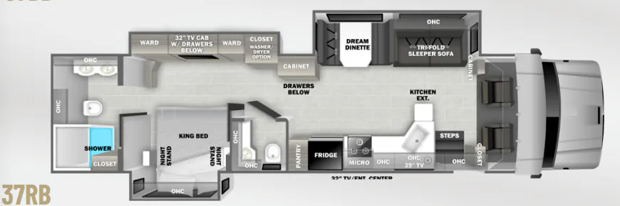 Dynamax Corp DX3 37RB floor plan