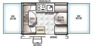 Forest River Flagstaff MAC 208 floor plan