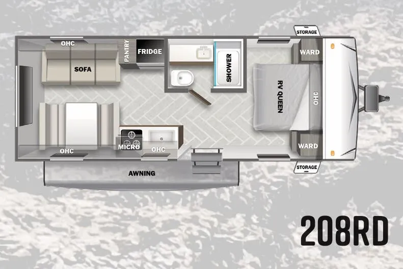 Forest River Salem 208RD floor plan