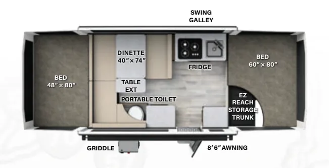Forest River Flagstaff SE 206STSE floor plan