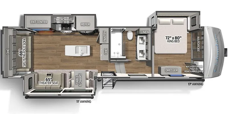 Palomino Columbus 329DV floor plan
