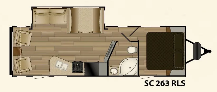 Cruiser RV Shadow Cruiser 263RLS floor plan