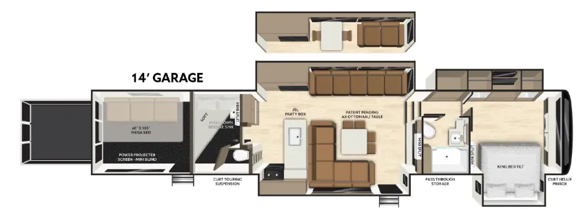 Axiom Vendetta V4250 DInette floor plan