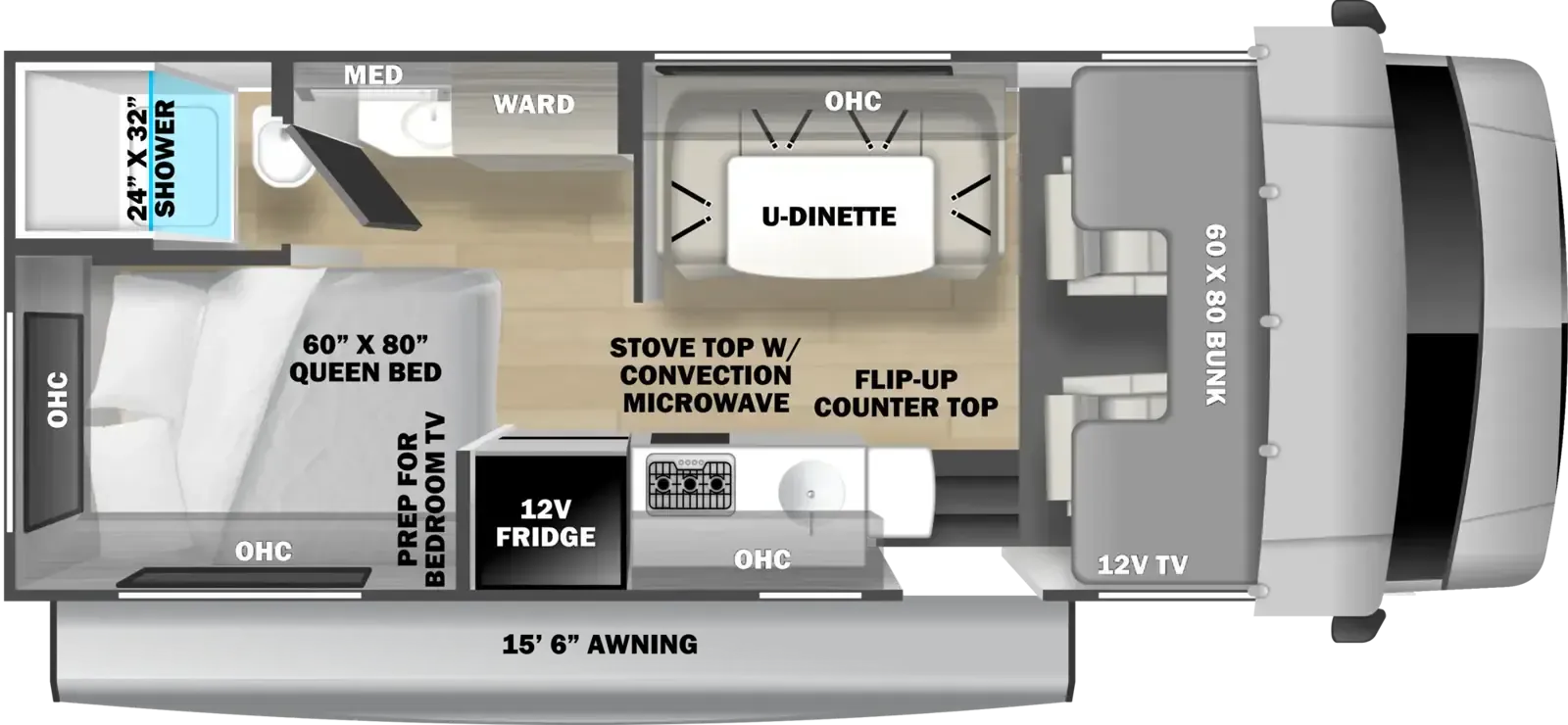 Forest River Solera 22N4X4 floor plan