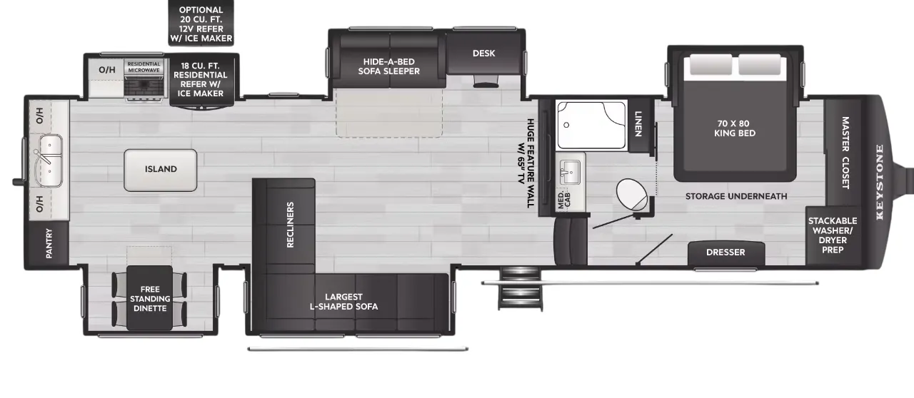 2025 Keystone Alpine Avalanche Edition 366LS - Floor plan