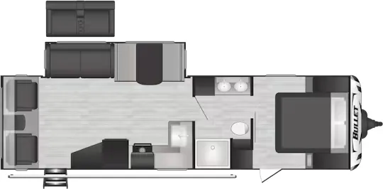 Keystone Bullet Premium 291RLSWE floor plan
