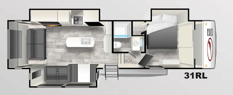 Forest River Cardinal Red 31RL floor plan