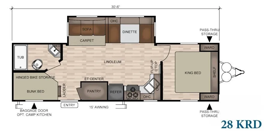 East to West Della Terra 28 KRD floor plan