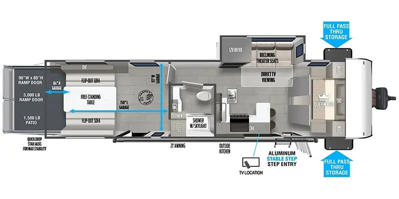 Forest River Salem FSX 290RTK floor plan