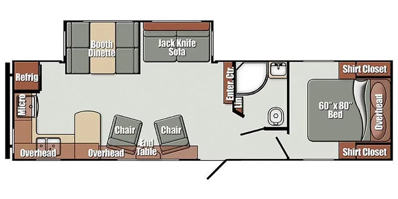 Gulf Stream Geo 293RK floor plan