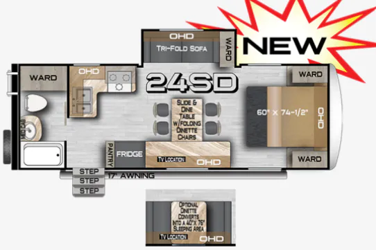 Northwood Nash Camp 24SD floor plan