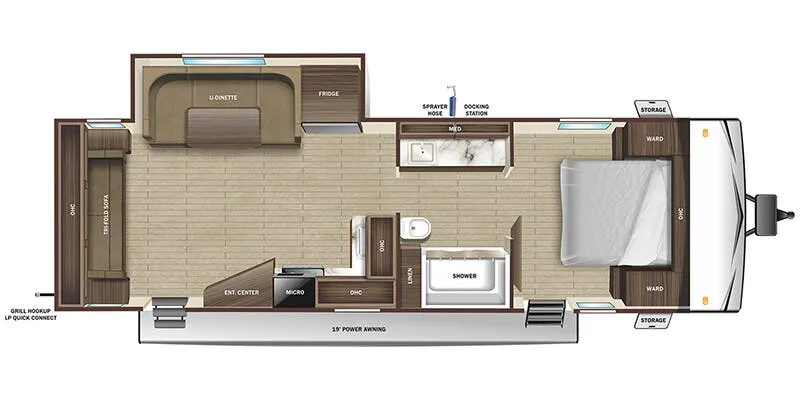 2026 Starcraft Autumn Ridge 26RLS floor plan