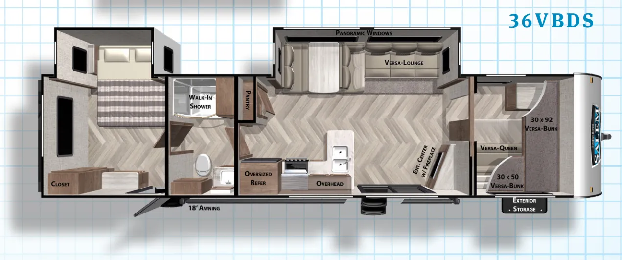 Forest River Salem 36VBDS floor plan