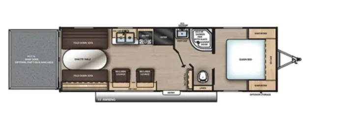 2020 Coachmen Catalina Trail Blazer 26TH - Floor plan