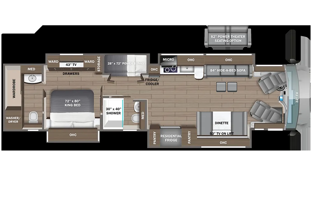 2026 Entegra Coach Aspire 44R floor plan