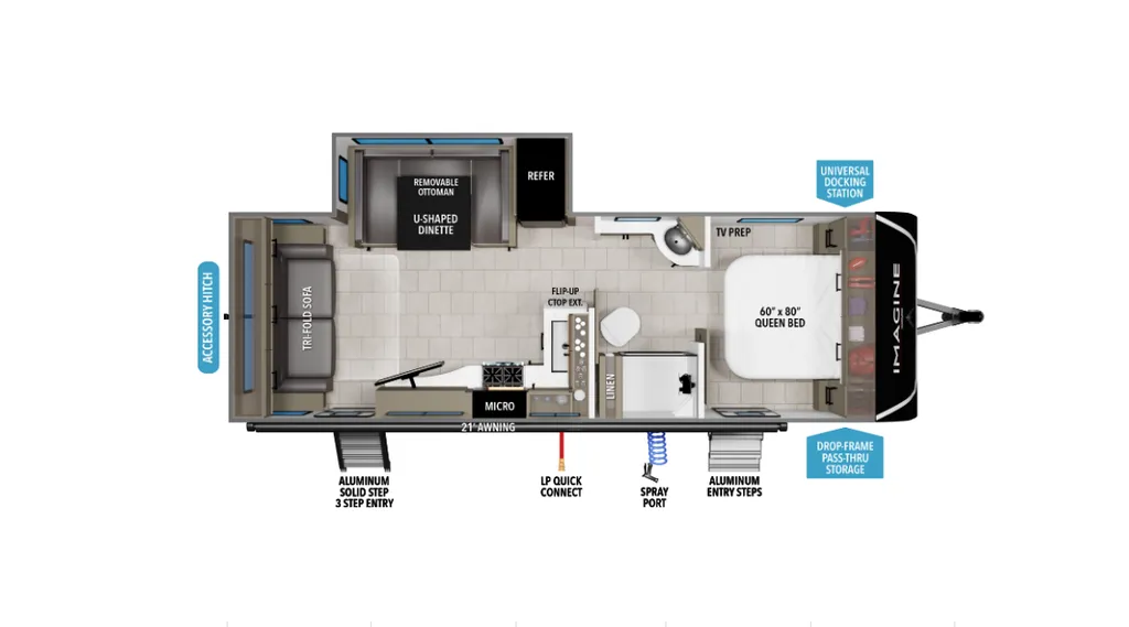 2026 Grand Design Imagine 2500RL floor plan