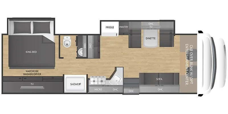2026 Nexus Rebel 34R - Floor plan