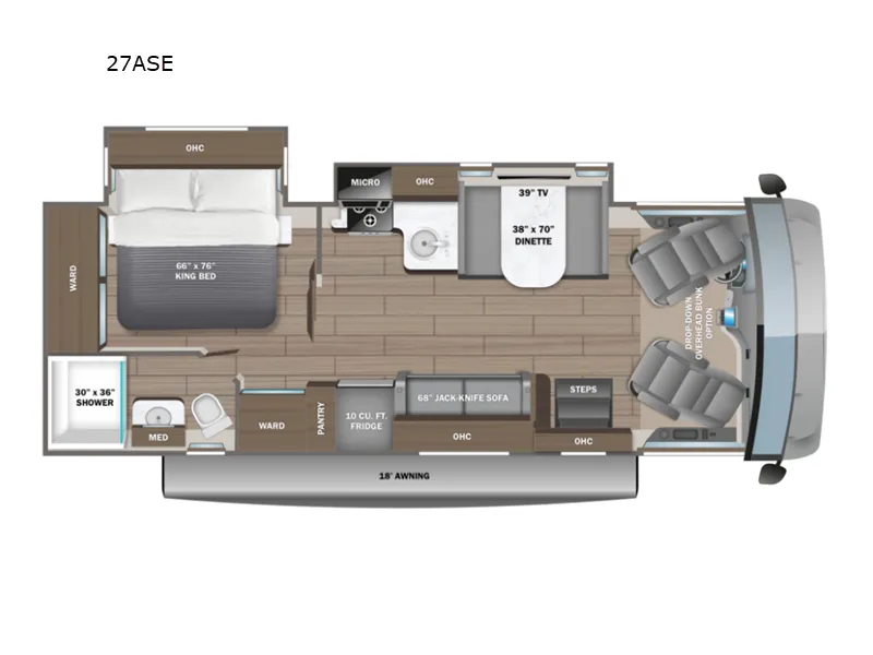 2026 Entegra Coach Vision SE 27A - Floor plan