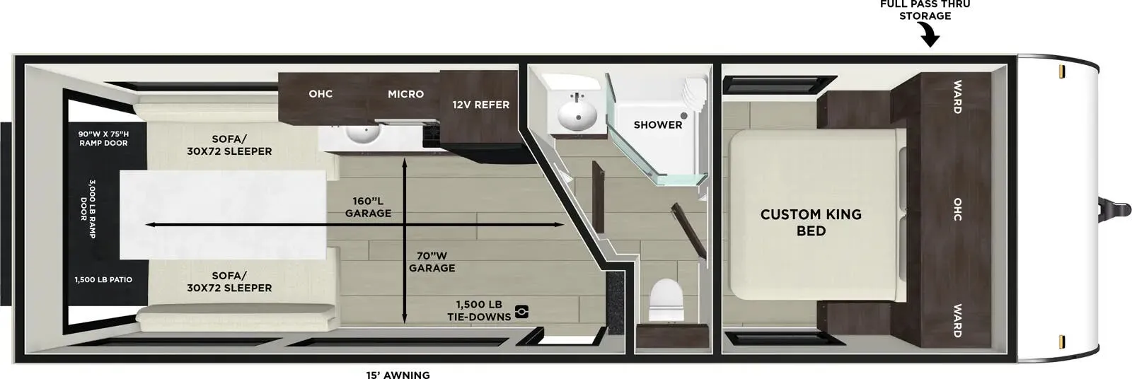 2026 Forest River Salem FSX Max Series 260RTK - Floor plan