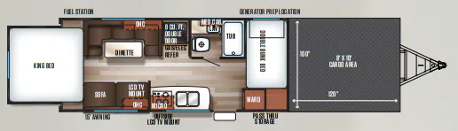 Forest River Cherokee Wolf Pack 20PACK10 floor plan