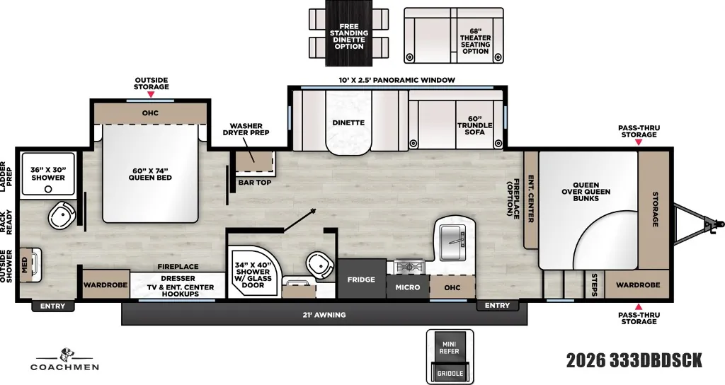 2027 Coachmen Catalina Legacy Edition 333DBDSCK, Photos photo 25