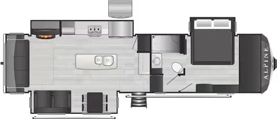 Keystone Alpine 3220RL floor plan