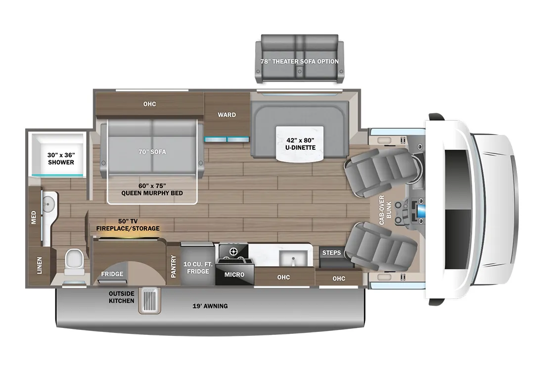Jayco Redhawk 26M floor plan