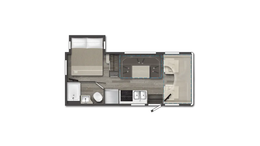 2024 Winnebago Spirit 22M floor plan