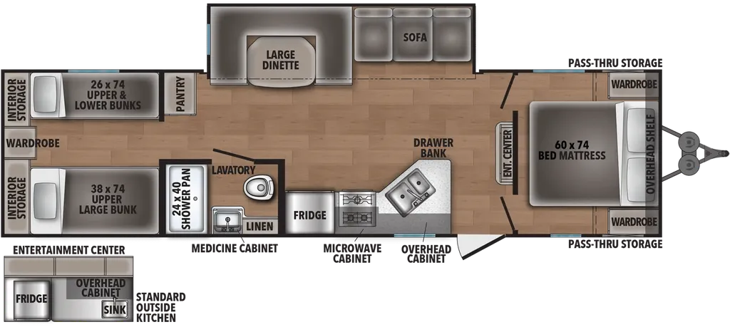 2024 Shasta RVs Shasta 31OK floor plan