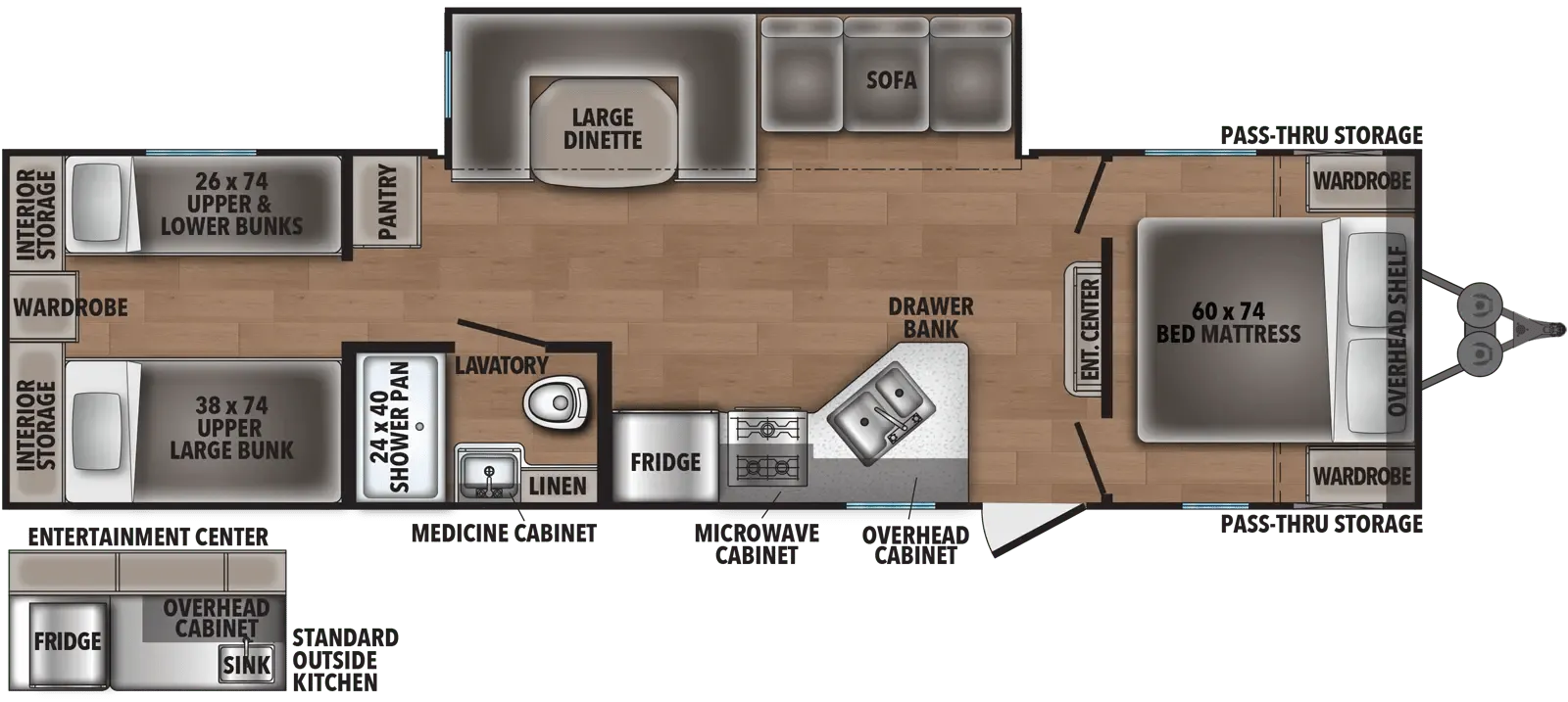 2024 Shasta RVs Shasta 31OK - Floor plan
