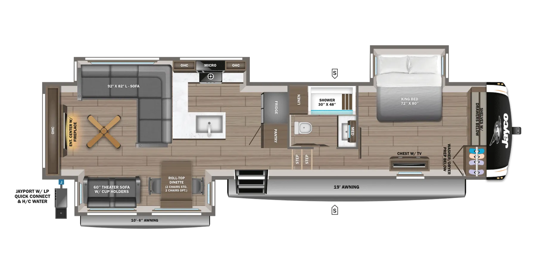 2026 Jayco Eagle 335LSTS - Floor plan
