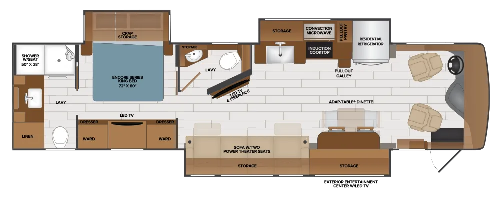 Fleetwood Frontier 36SS floor plan