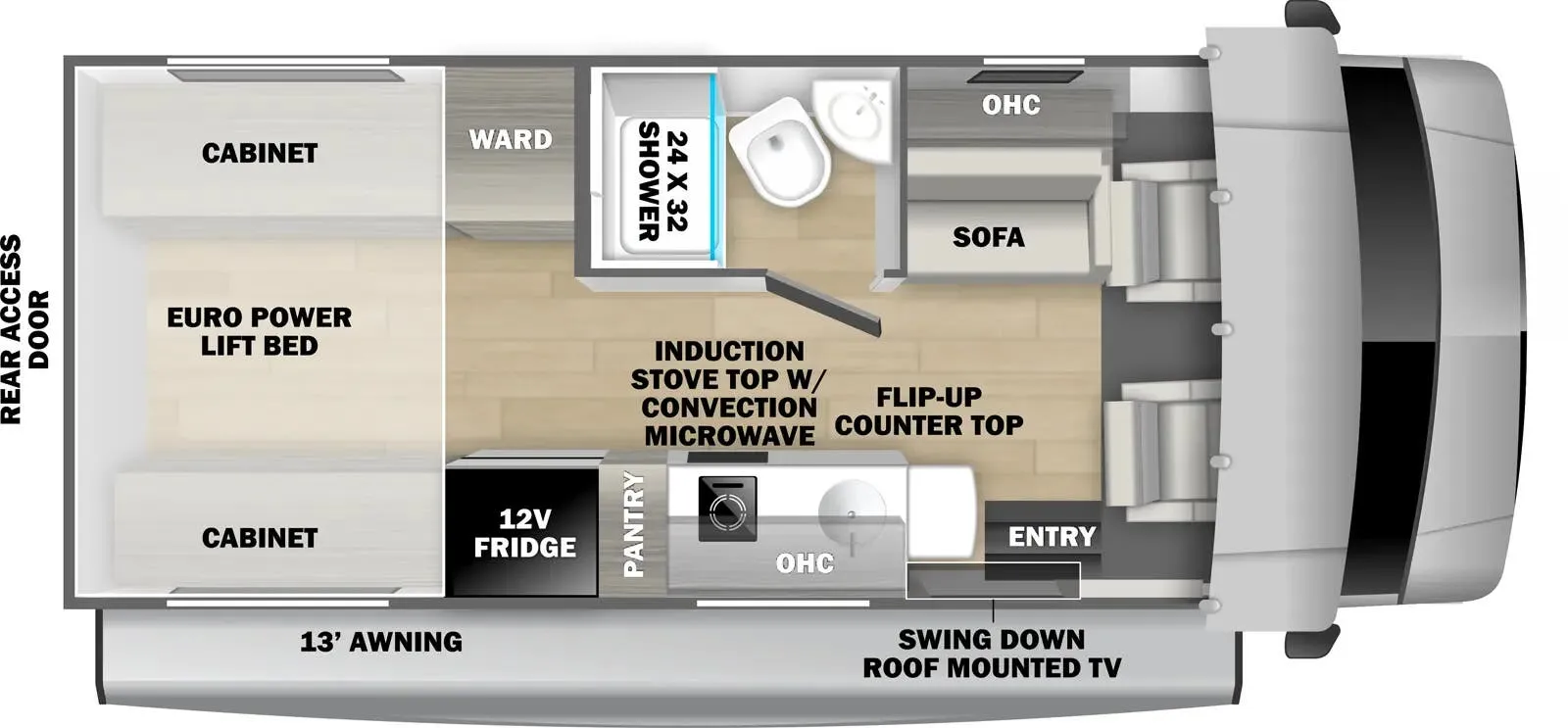 2025 Forest River Sunseeker PM 2030RP - Floor plan