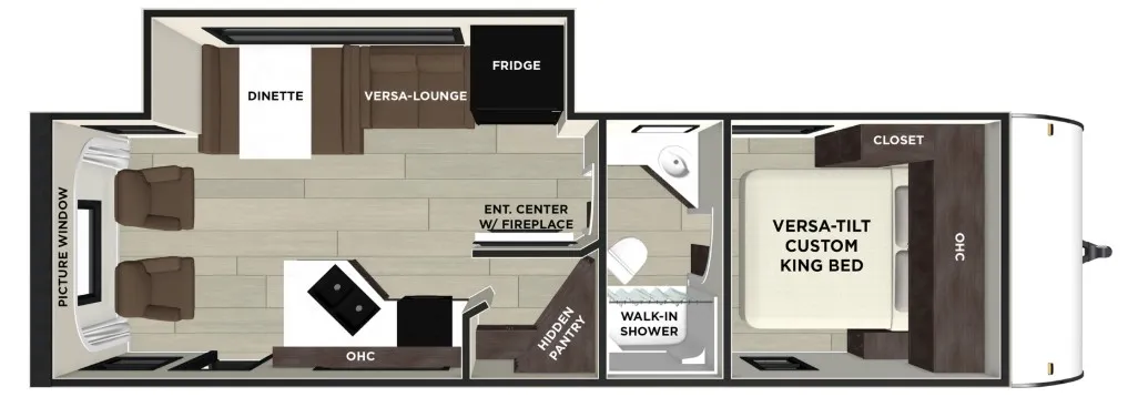2026 Forest River Wildwood Xlite 23ZEN - Floor plan