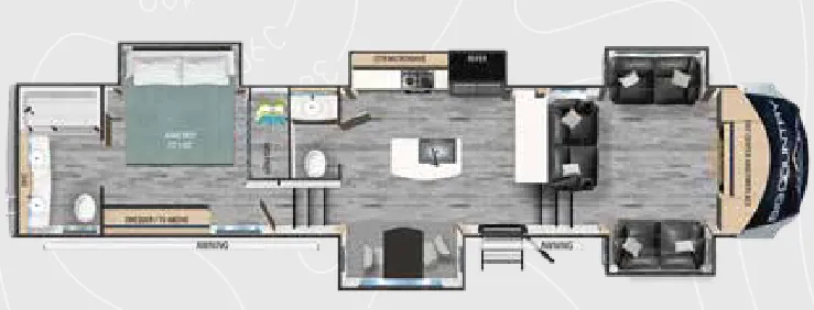 Heartland Big Country 3905FL floor plan