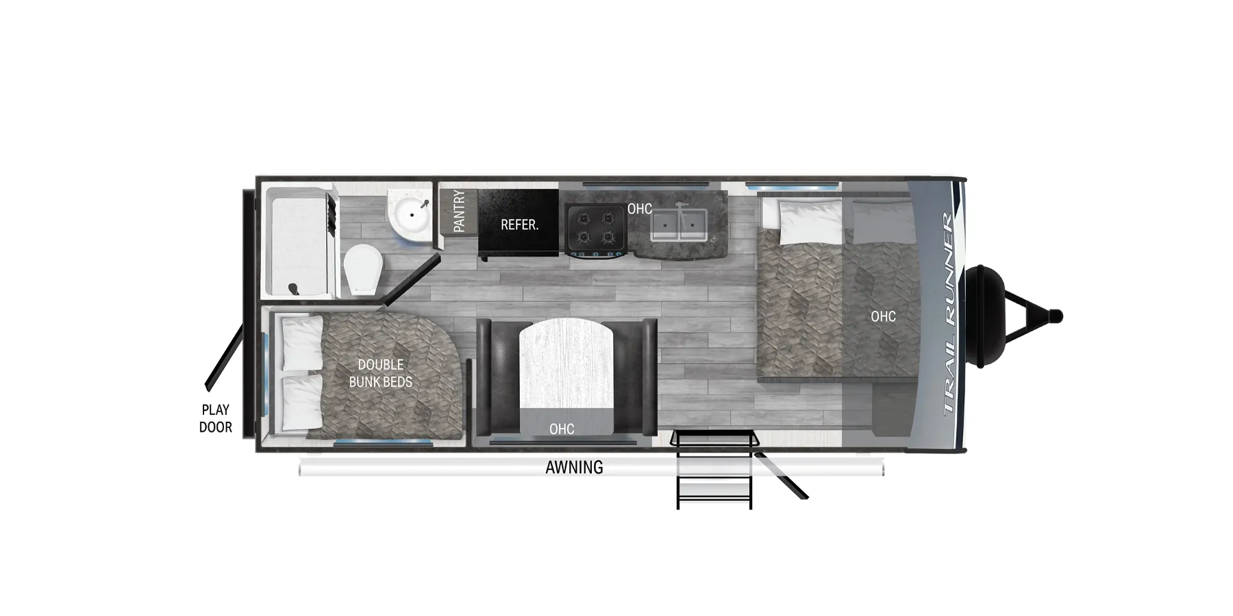 Heartland Trail Runner 199BHSS floor plan