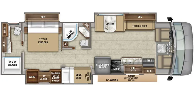 2021 Jayco Precept 36A floor plan