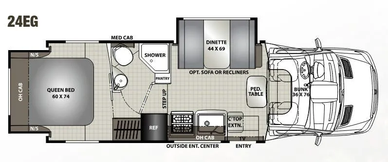 Coachmen Prism Elite 24EG floor plan