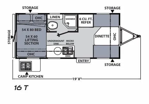 Coachmen Apex Tera 16T floor plan