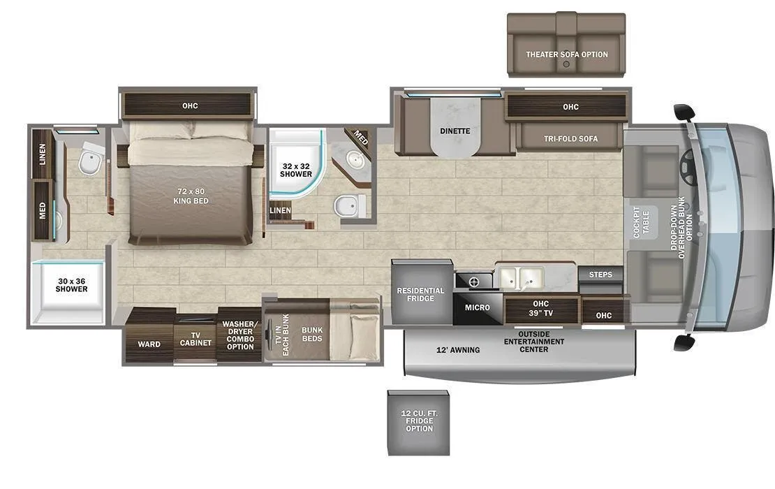Entegra Coach Vision XL 36A floor plan