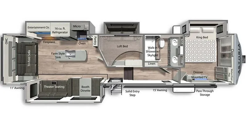 2026 Dutchmen Astoria 3553MBP - Floor plan