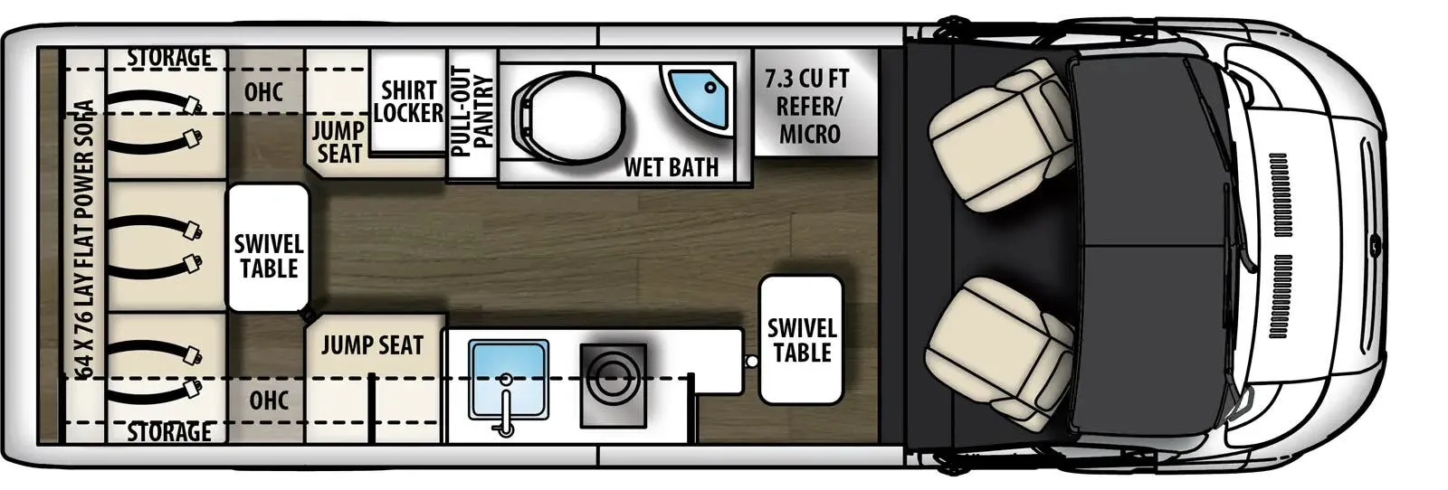 Coachmen Nova 20C floor plan